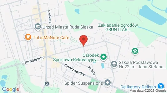 Office spaces for rent i Ruda Śląska - kort over placeringen