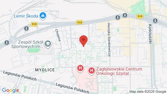Office spaces for rent i Dąbrowa górnicza - kort over placeringen