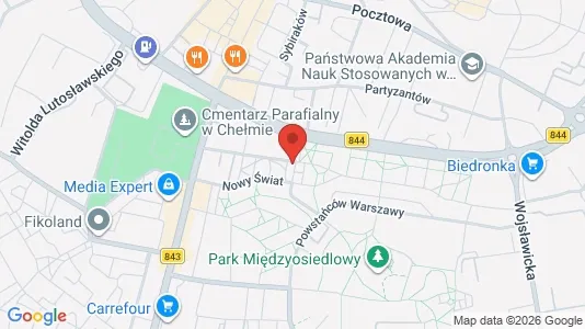 Büros zur Miete i Chełm - kort over placeringen