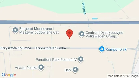 Office spaces for rent i Poznański - kort over placeringen