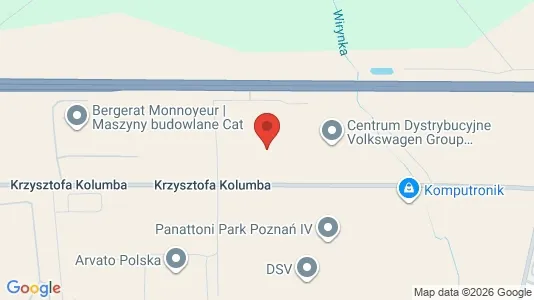 Office spaces for rent i Poznański - kort over placeringen