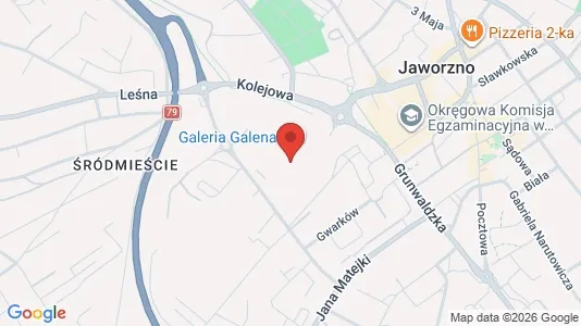 Espacios de oficina En alquiler i Jaworzno - kort over placeringen