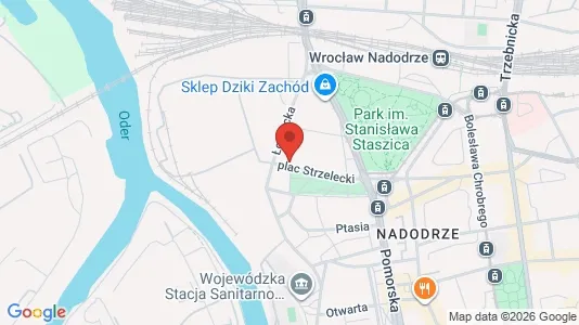 Kontorlokaler til leje i Wrocław - kort over placeringen