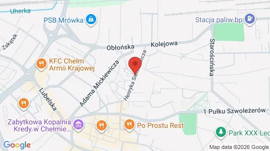 Kontorlokaler til leje i Chełm - kort over placeringen