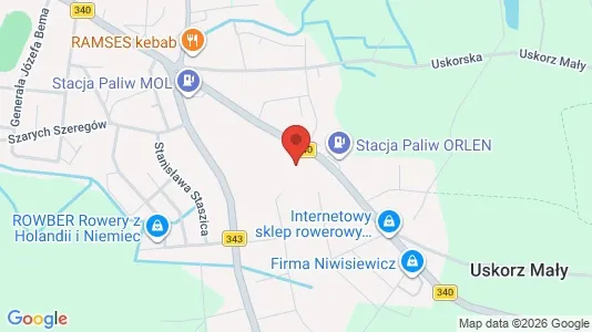 Toimistotilat Vuokrattavana i Wołowski - kort over placeringen