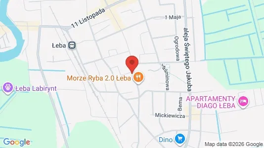 Office spaces for rent i Lęborski - kort over placeringen