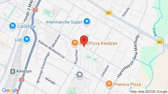 Office spaces for rent i Kwidzyński - kort over placeringen