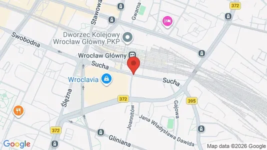 Büros zur Miete i Wrocław - kort over placeringen