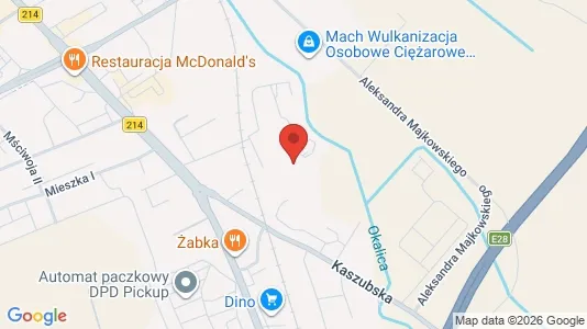 Office spaces for rent i Lęborski - kort over placeringen