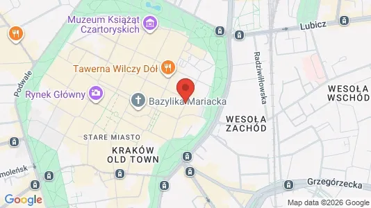 Kantorruimte te huur i Nowosądecki - kort over placeringen