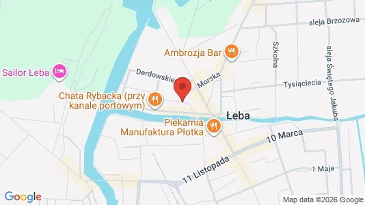 Office spaces for rent i Lęborski - kort over placeringen