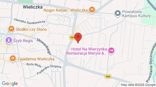 Office spaces for rent i Wielicki - kort over placeringen
