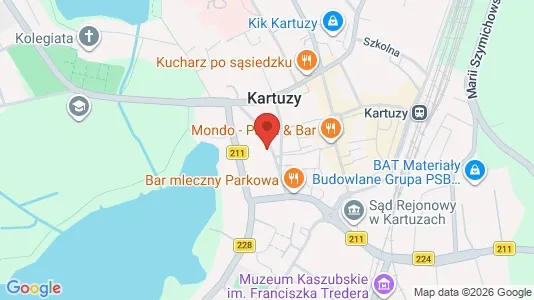 Kontorlokaler til leje i Kartuski - kort over placeringen
