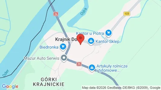 Büros zur Miete i Gryfiński - kort over placeringen