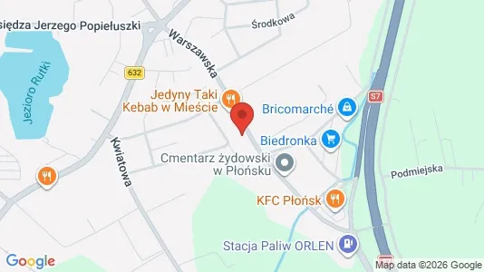 Espacios de oficina En alquiler i Płoński - kort over placeringen