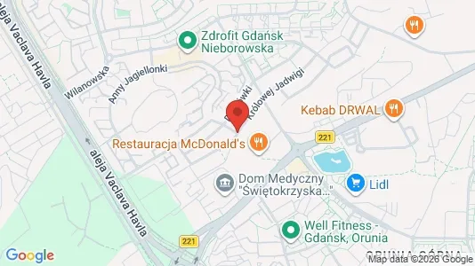 Büros zur Miete i Gdańsk - kort over placeringen