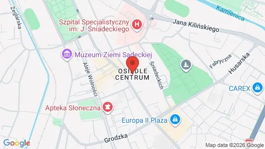 Büros zur Miete i Nowosądecki - kort over placeringen