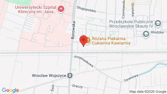 Kontorlokaler til leje i Wrocław - kort over placeringen