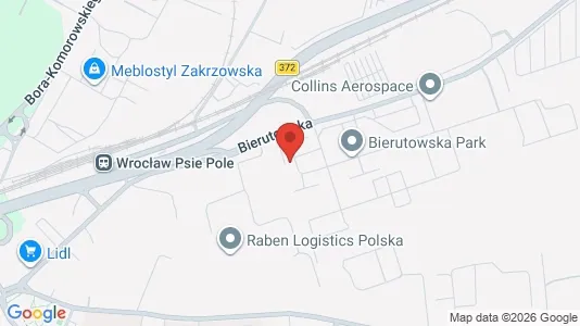 Kontorlokaler til leje i Wrocław - kort over placeringen