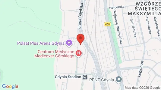 Büros zur Miete i Gdynia - kort over placeringen