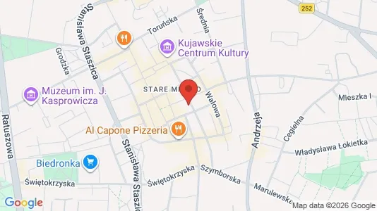 Kontorlokaler til leje i Inowrocławski - kort over placeringen