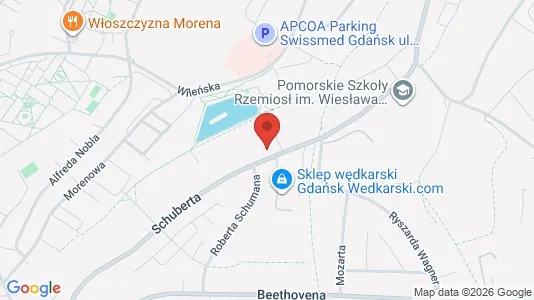 Office spaces for rent i Gdańsk - kort over placeringen