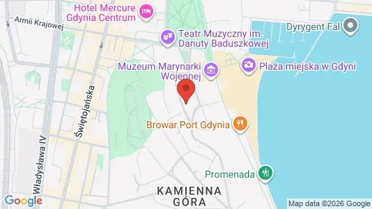 Büros zur Miete i Gdynia - kort over placeringen