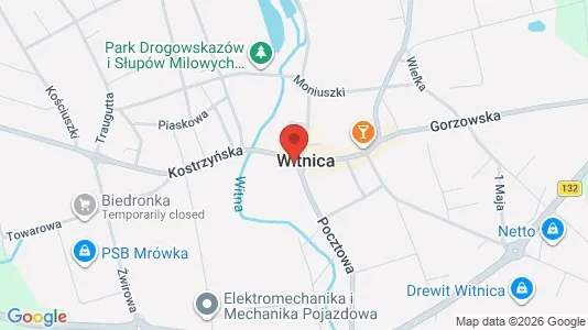Büros zur Miete i Gorzowski - kort over placeringen