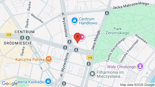 Office spaces for rent i Szczecin - kort over placeringen