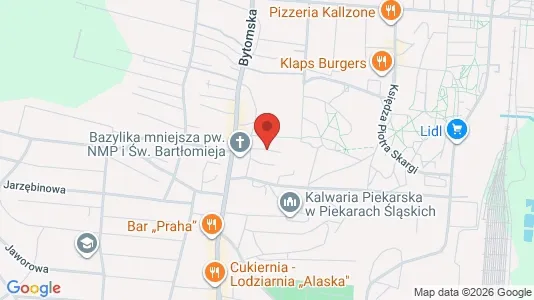 Office spaces for rent i Piekary Śląskie - kort over placeringen