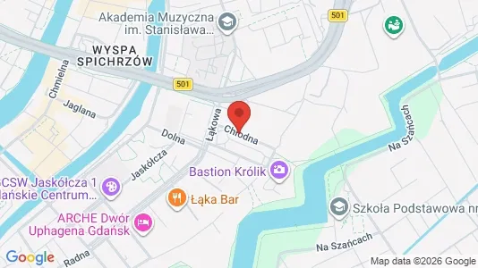 Office spaces for rent i Gdańsk - kort over placeringen