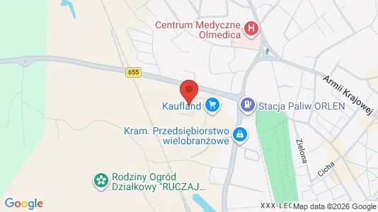 Büros zur Miete i Olecki - kort over placeringen