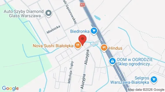 Toimistotilat Vuokrattavana i Varsova Białołęka - kort over placeringen