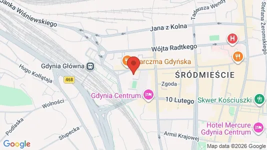 Office spaces for rent i Gdynia - kort over placeringen