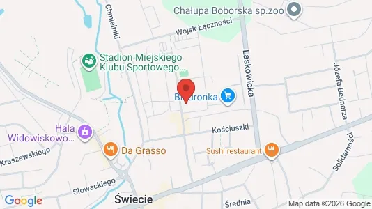 Kontorlokaler til leje i Świecki - kort over placeringen