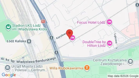 Lokale biurowe Do wynajęcia i Łódź - kort over placeringen