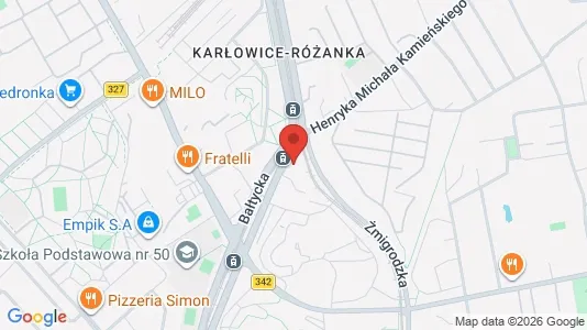 Lokale biurowe Do wynajęcia i Wrocław - kort over placeringen