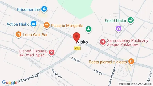 Office spaces for rent i Niżański - kort over placeringen
