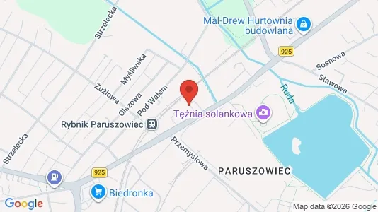 Office spaces for rent i Rybnik - kort over placeringen