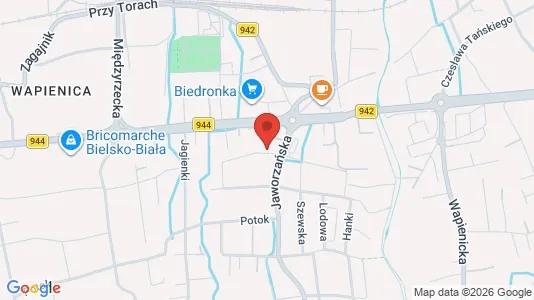 Lokale biurowe Do wynajęcia i Bielsko-Biała - kort over placeringen
