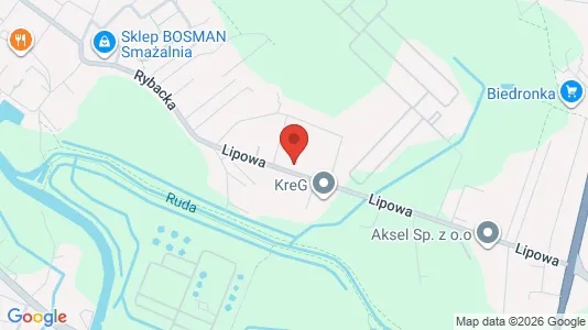 Office spaces for rent i Rybnik - kort over placeringen
