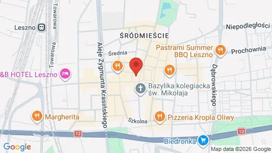 Office spaces for rent i Leszczyński - kort over placeringen
