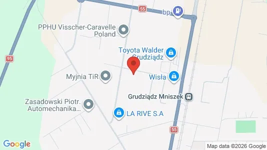 Kontorer til leie i Grudziądz - kort over placeringen