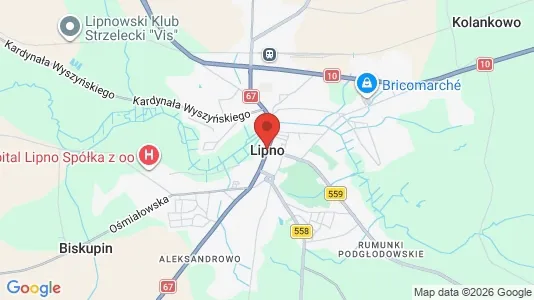 Büros zur Miete i Lipnowski - kort over placeringen