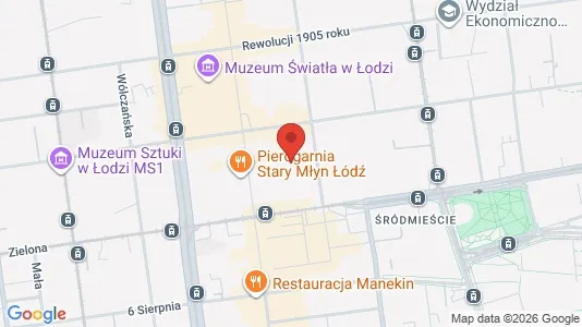 Büros zur Miete i Łódź - kort over placeringen