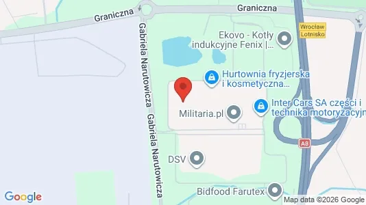Toimistotilat Vuokrattavana i Wrocław - kort over placeringen