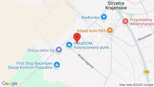 Office spaces for rent i Strzelecko-Drezdenecki - kort over placeringen