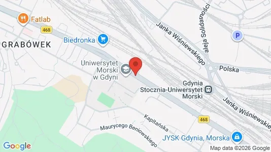 Espacios de oficina En alquiler i Gdynia - kort over placeringen