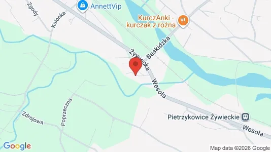Office spaces for rent i Żywiecki - kort over placeringen