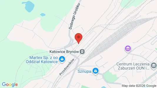 Office spaces for rent i Katowice - kort over placeringen